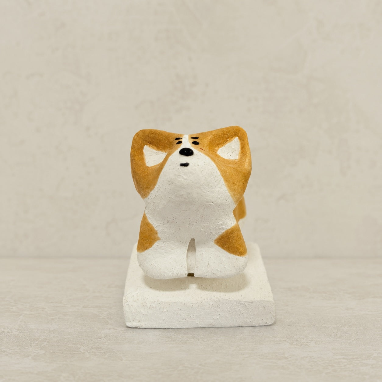 MuMuLush Handmade Spinner Happy Corgi Ceramic Aroma Stone Diffuser MuMuLush