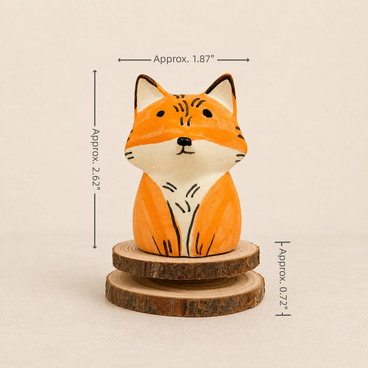 MuMuLush Handmade Spinner Woodland Fox Ceramic Aroma Stone Diffuser MuMuLush