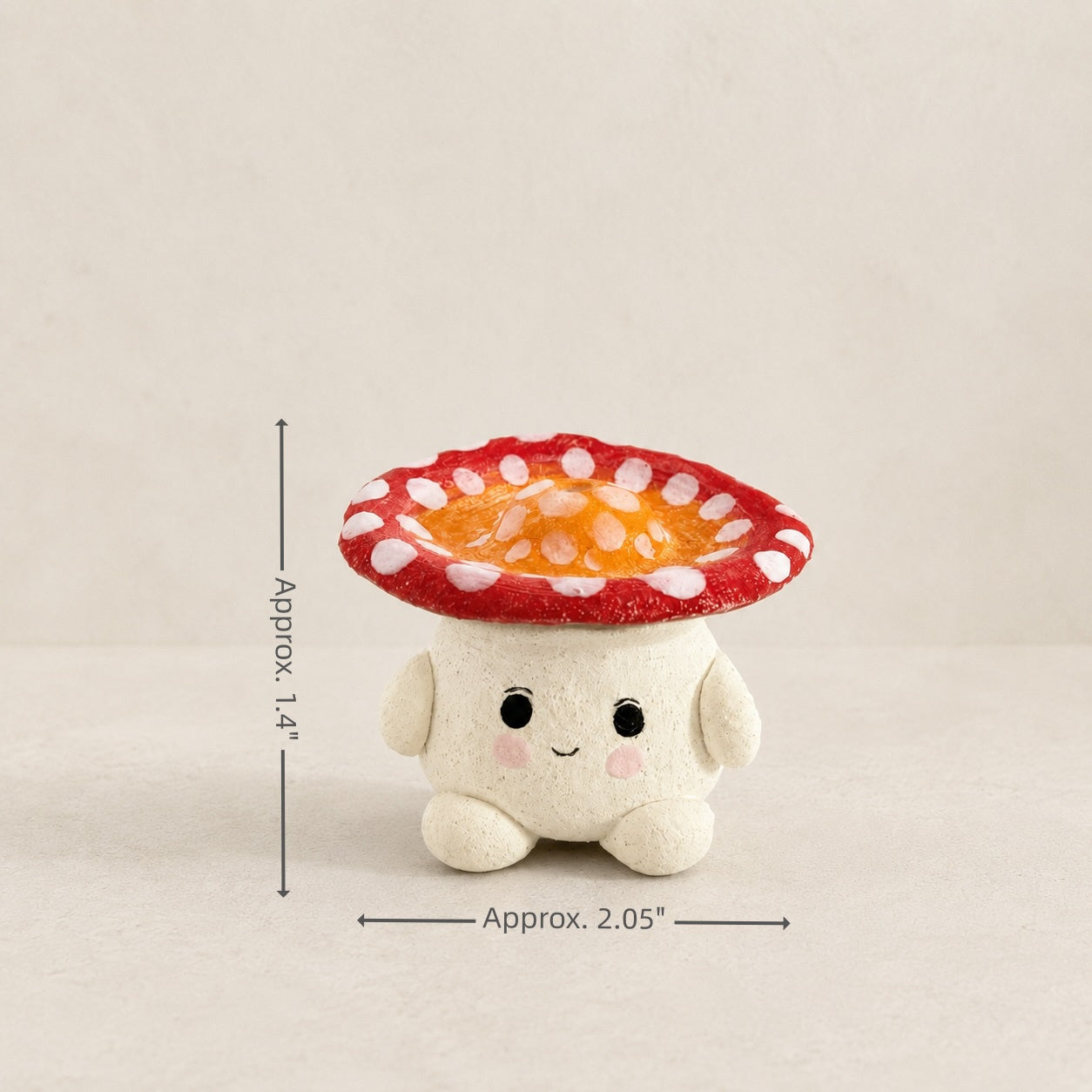 MuMuLush Handmade Sunny Mushroom Sprite Ceramic Aroma Stone Diffuser MuMuLush