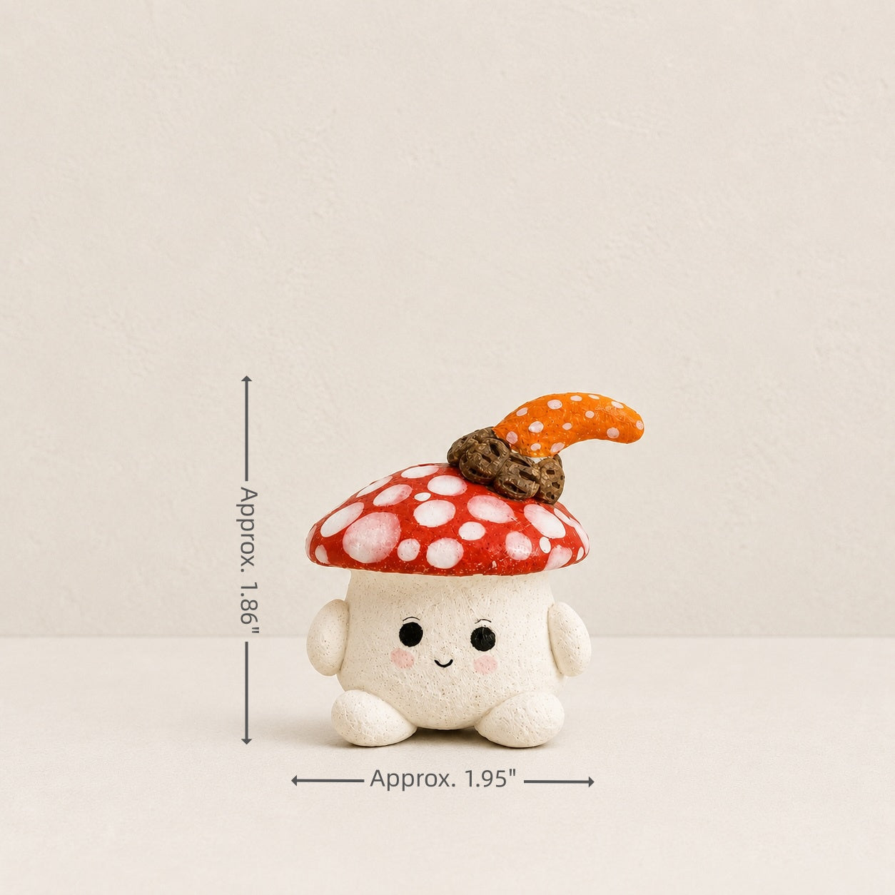 MuMuLush Handmade Snail Friend Mushroom Sprite Ceramic Aroma Stone Diffuser MuMuLush