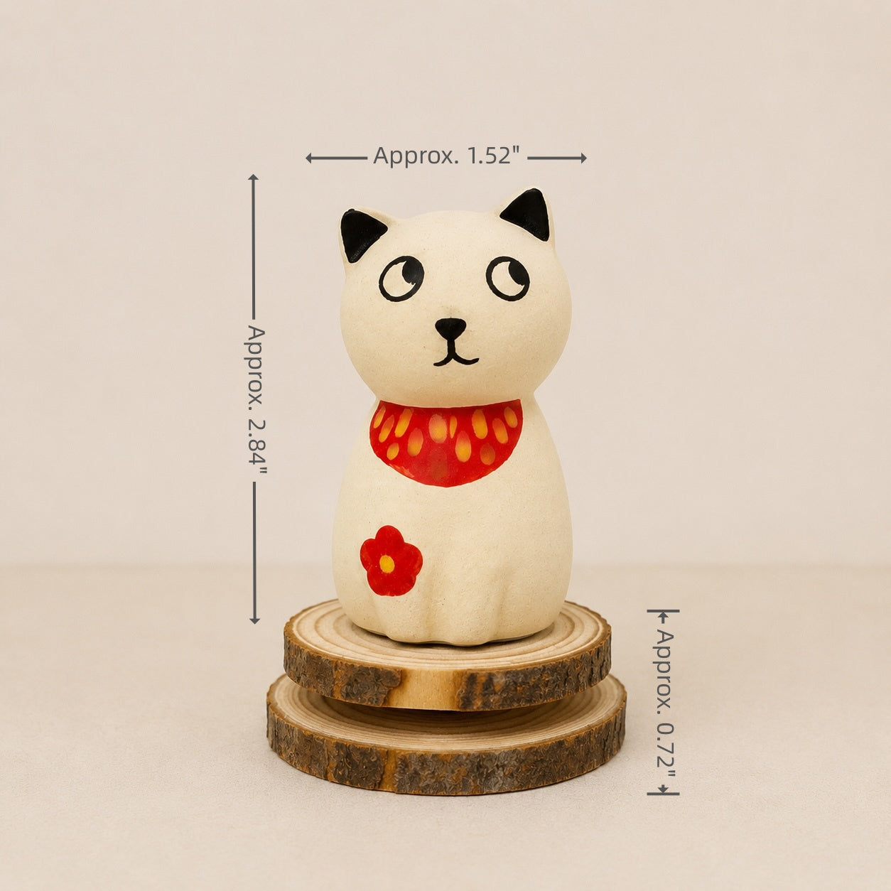MuMuLush Handmade Spinner Cozy Cat Ceramic Aroma Stone Diffuser MuMuLush