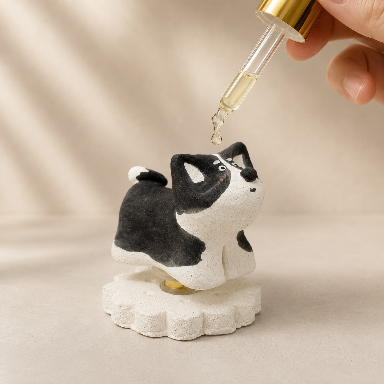 MuMuLush Handmade Spinner Husky Explorer Ceramic Aroma Stone Diffuser MuMuLush