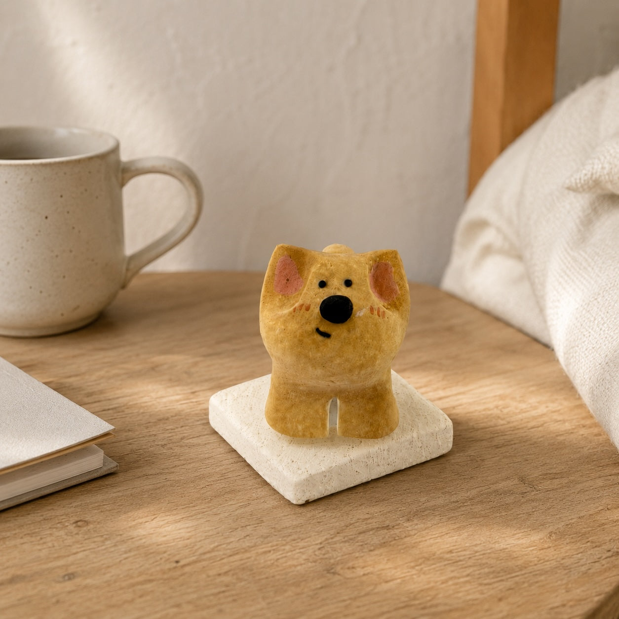 MuMuLush Handmade Spinner Biscuit Pup Ceramic Aroma Stone Diffuser MuMuLush