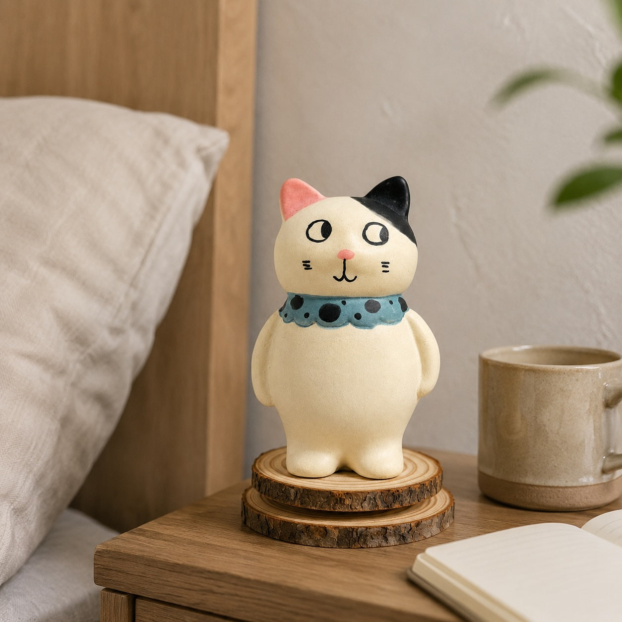 MuMuLush Handmade Spinner Dapper Cat Ceramic Aroma Stone Diffuser MuMuLush