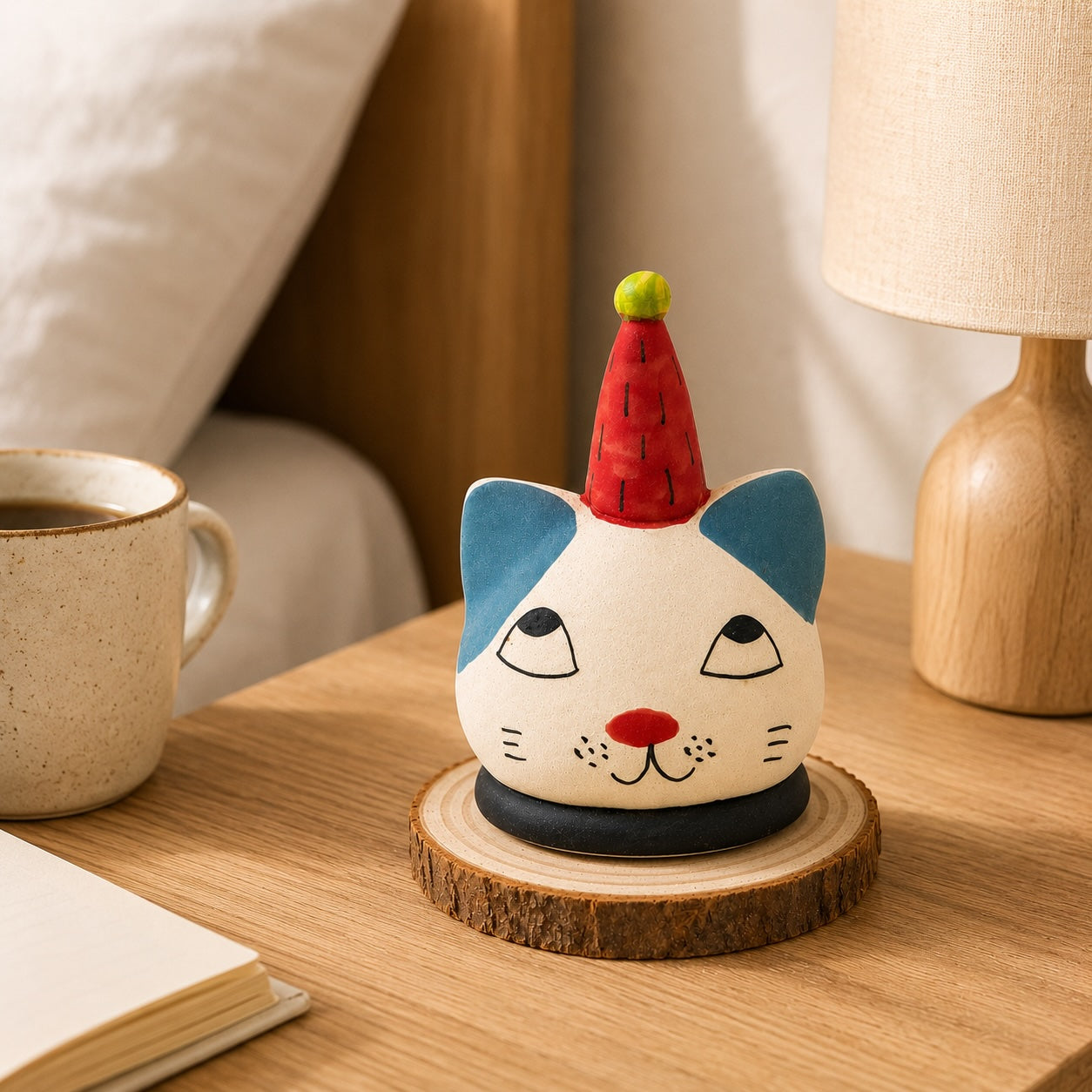 MuMuLush Handmade Party Cat Ceramic Aroma Stone Diffuser MuMuLush