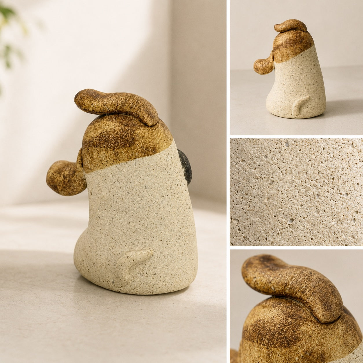 MuMuLush Handmade Boop-Nose Pup Ceramic Aroma Stone Diffuser MuMuLush