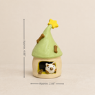 MuMuLush Handmade Cozy Puppy Mushroom Cottage Ceramic Aroma Stone Diffuser MuMuLush