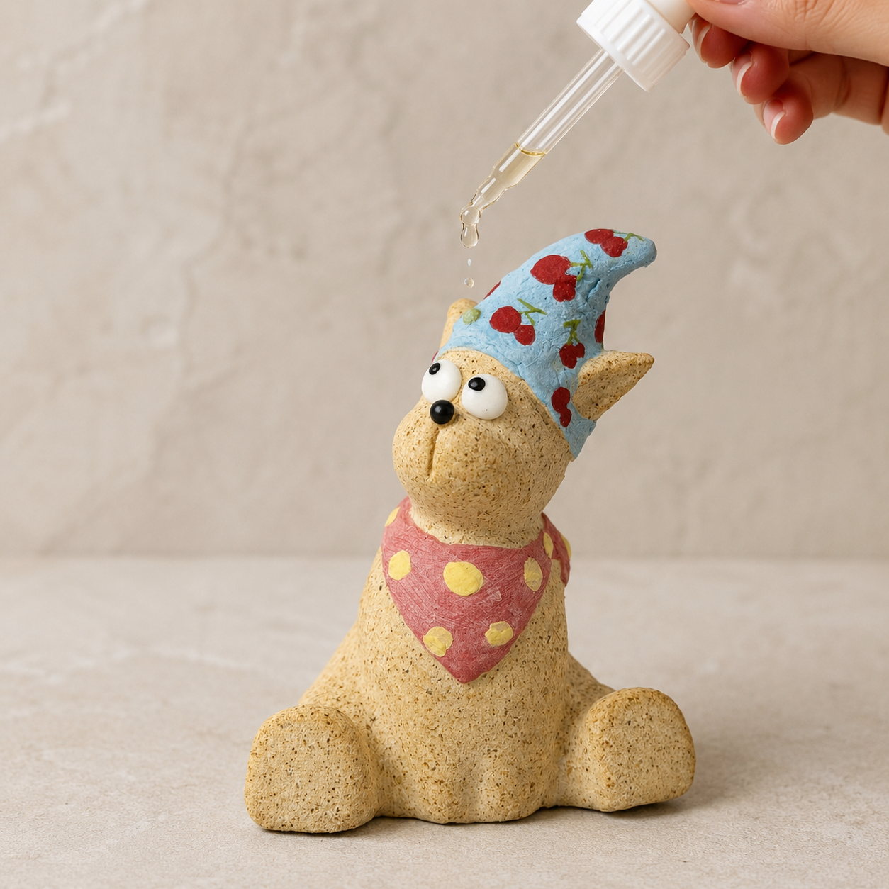 MuMuLush Handmade Whimsical Hat Cat Ceramic Aroma Stone Diffuser MuMuLush