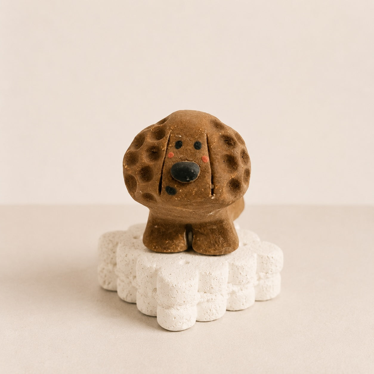 MuMuLush Handmade Spinner Golden Buddy Pup Ceramic Aroma Stone Diffuser MuMuLush