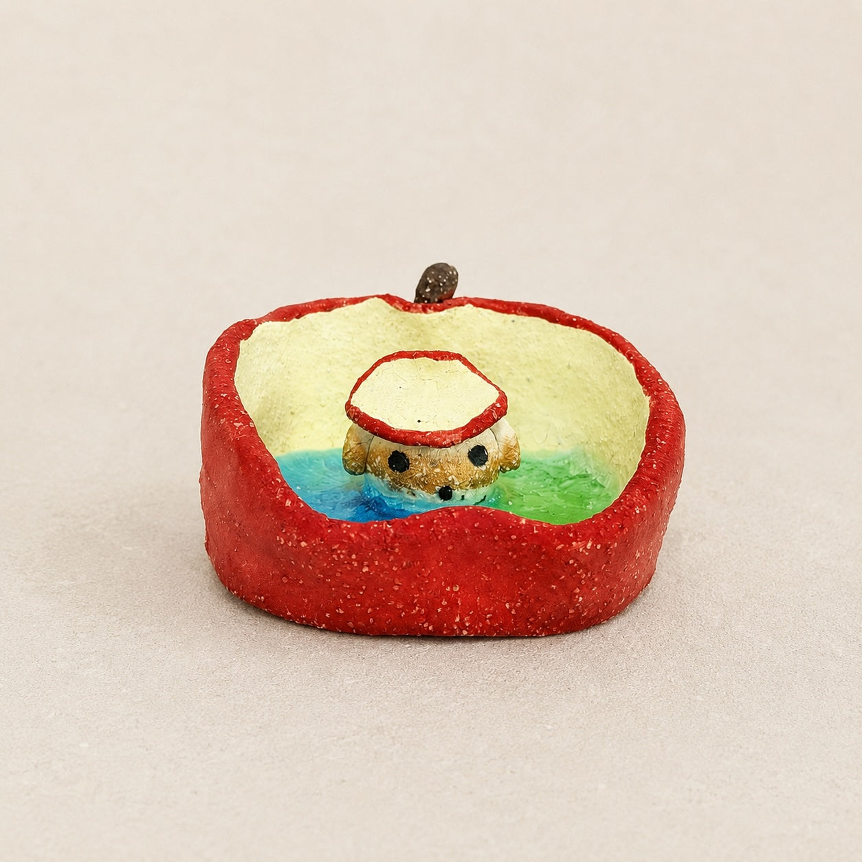 MuMuLush Handmade Rainbow Apple Garden Ceramic Aroma Stone Diffuser Decor MuMuLush
