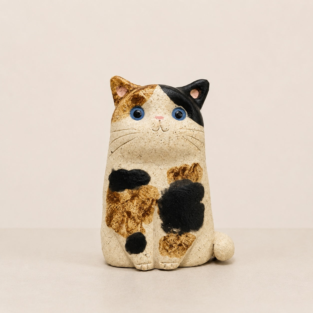 MuMuLush Handmade Lucky Calico Cat Ceramic Aroma Stone Diffuser MuMuLush