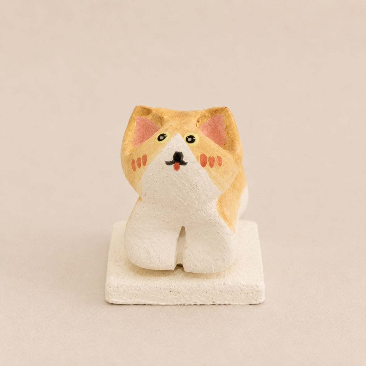 MuMuLush Handmade Spinner Marmalade Cat Ceramic Aroma Stone Diffuser MuMuLush
