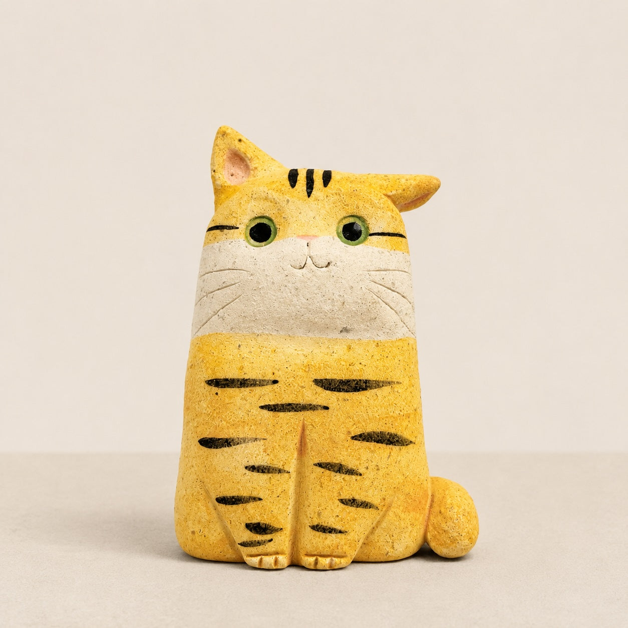 MuMuLush Handmade Sunny Tabby Cat Ceramic Aroma Stone Diffuser MuMuLush