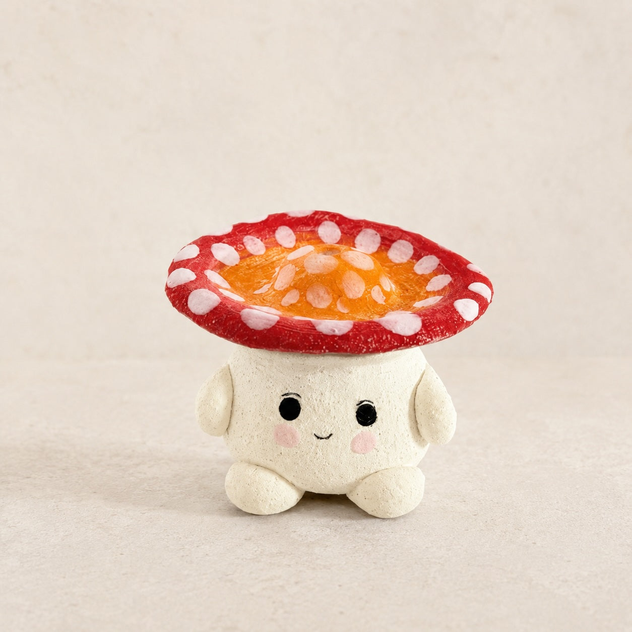 MuMuLush Handmade Sunny Mushroom Sprite Ceramic Aroma Stone Diffuser MuMuLush