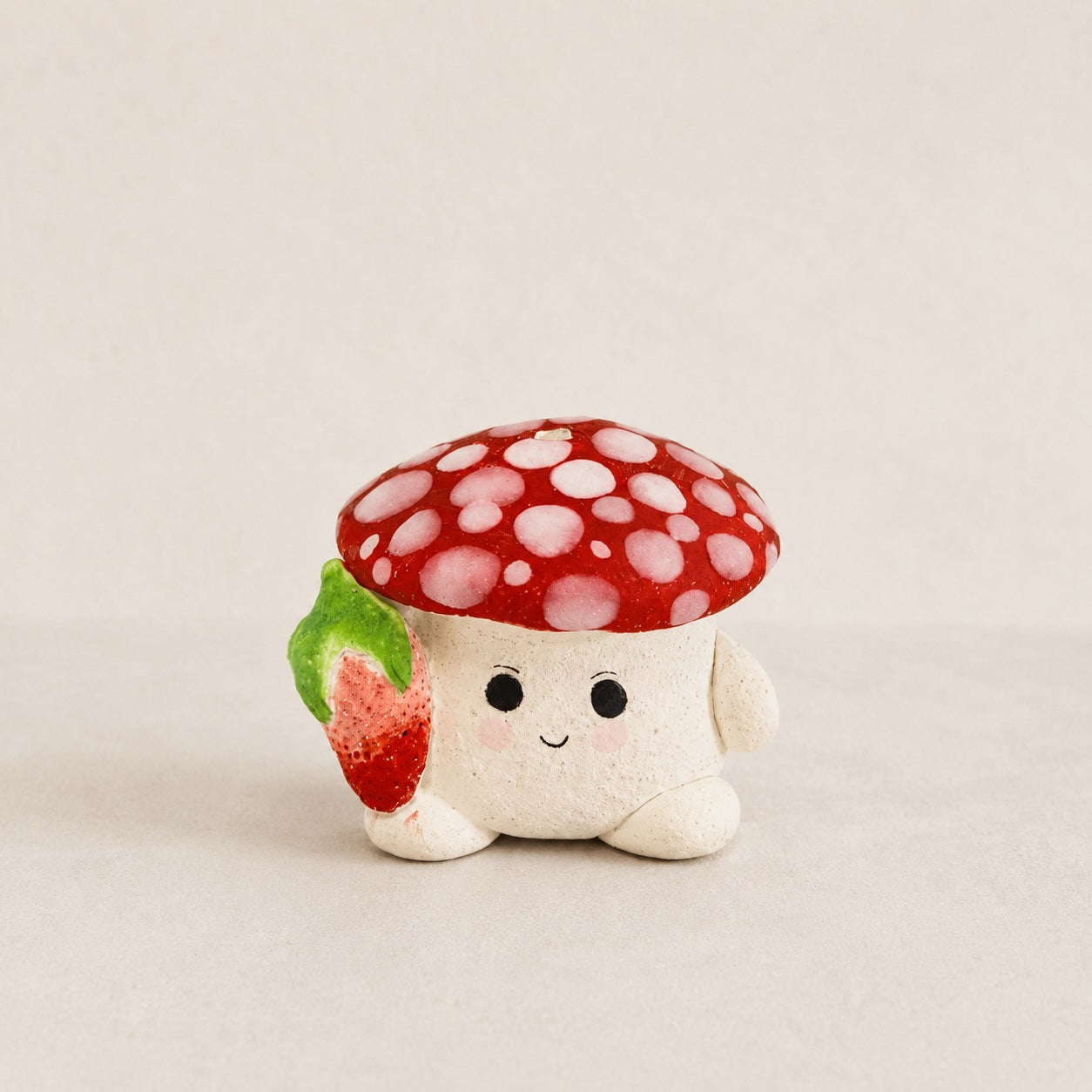 MuMuLush Handmade Strawberry Mushroom Sprite Ceramic Aroma Stone Diffuser MuMuLush