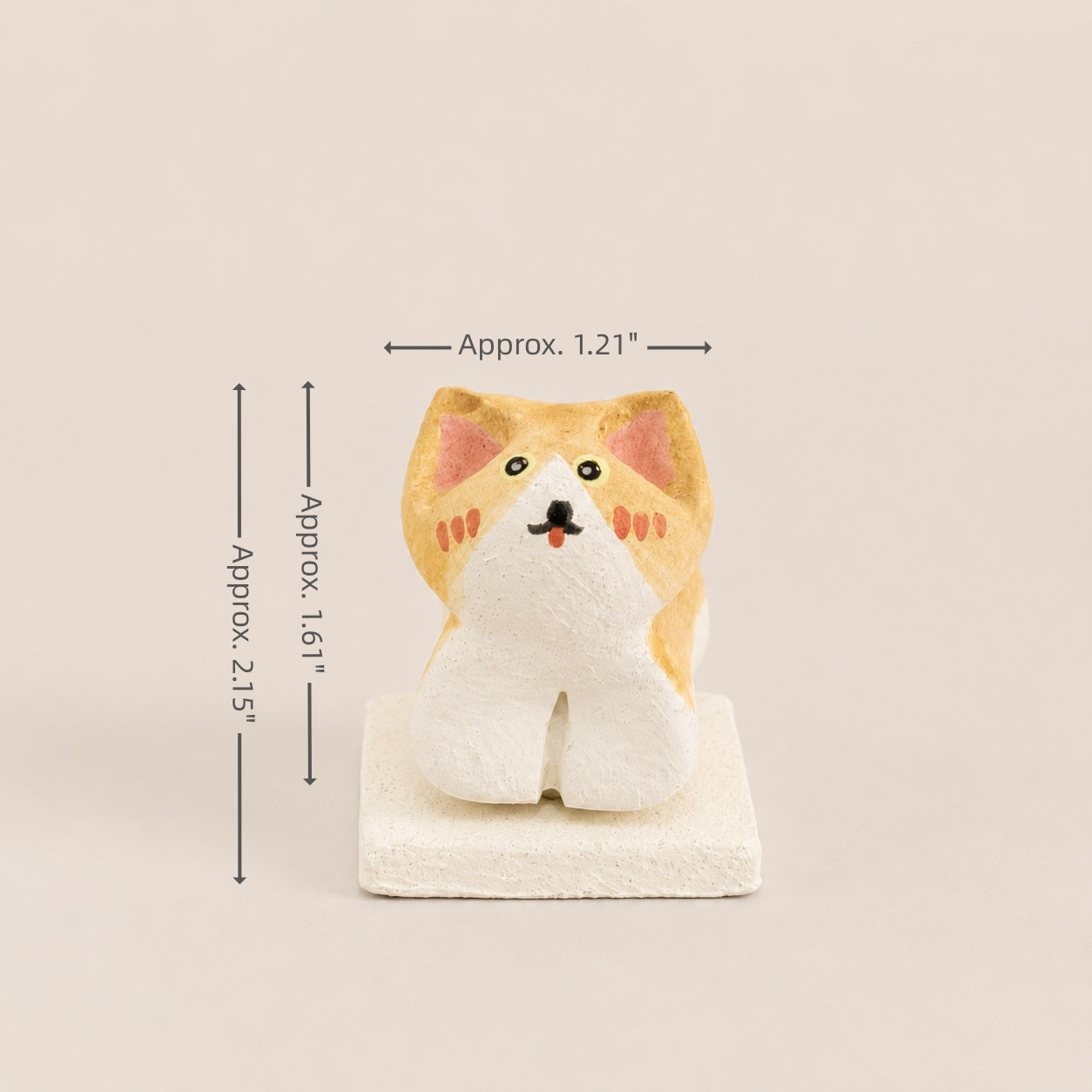 MuMuLush Handmade Spinner Marmalade Cat Ceramic Aroma Stone Diffuser MuMuLush