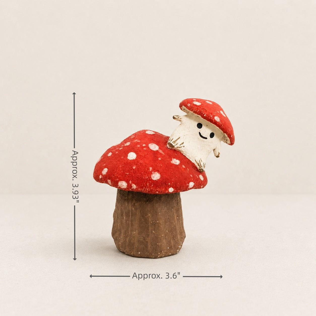 MuMuLush Handmade Peekaboo Mushroom Sprite Ceramic Aroma Stone Diffuser MuMuLush