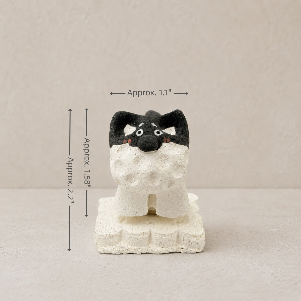 MuMuLush Handmade Spinner Gentleman Schnauzer Ceramic Aroma Stone Diffuser MuMuLush