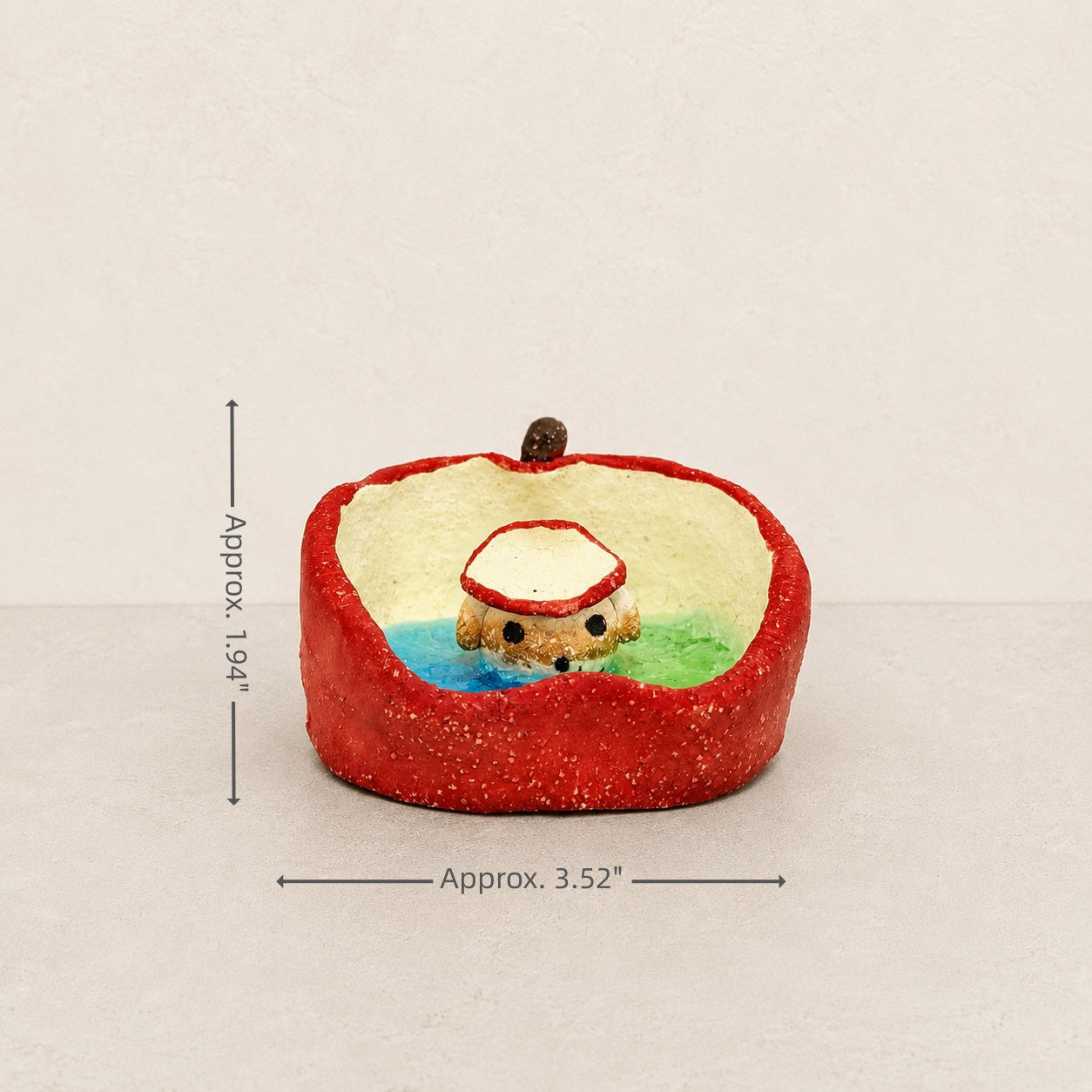 MuMuLush Handmade Rainbow Apple Garden Ceramic Aroma Stone Diffuser Decor MuMuLush