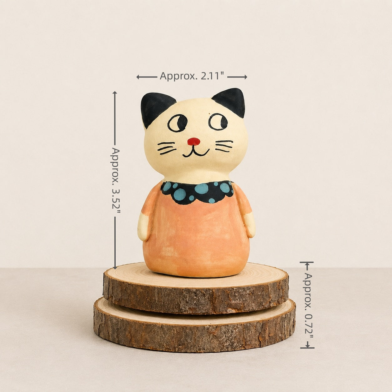 MuMuLush Handmade Spinner Sweetheart Cat Ceramic Aroma Stone Diffuser MuMuLush