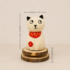 MuMuLush Handmade Spinner Cozy Cat Ceramic Aroma Stone Diffuser MuMuLush