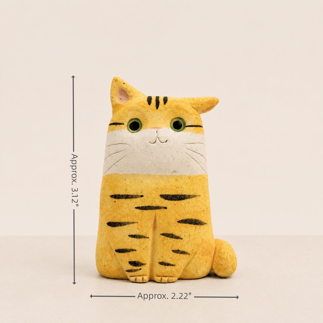 MuMuLush Handmade Sunny Tabby Cat Ceramic Aroma Stone Diffuser MuMuLush