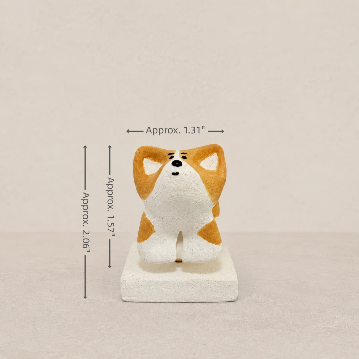 MuMuLush Handmade Spinner Happy Corgi Ceramic Aroma Stone Diffuser MuMuLush