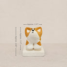 MuMuLush Handmade Spinner Happy Corgi Ceramic Aroma Stone Diffuser MuMuLush