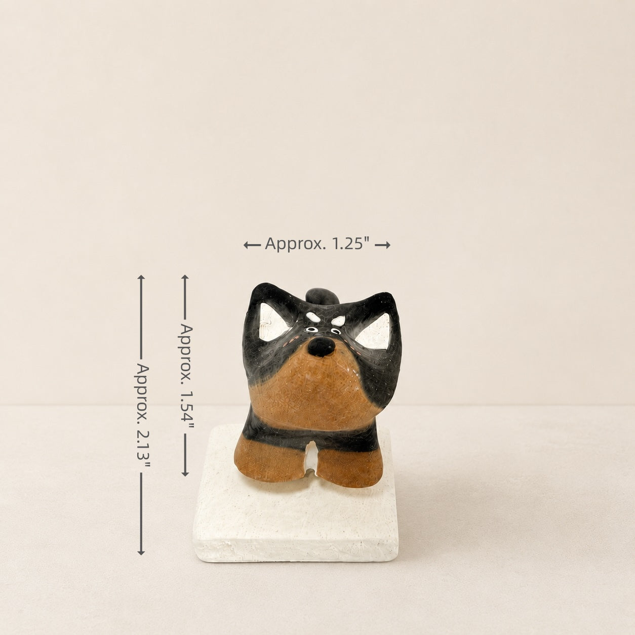 MuMuLush Handmade Spinner Midnight Pup Ceramic Aroma Stone Diffuser MuMuLush