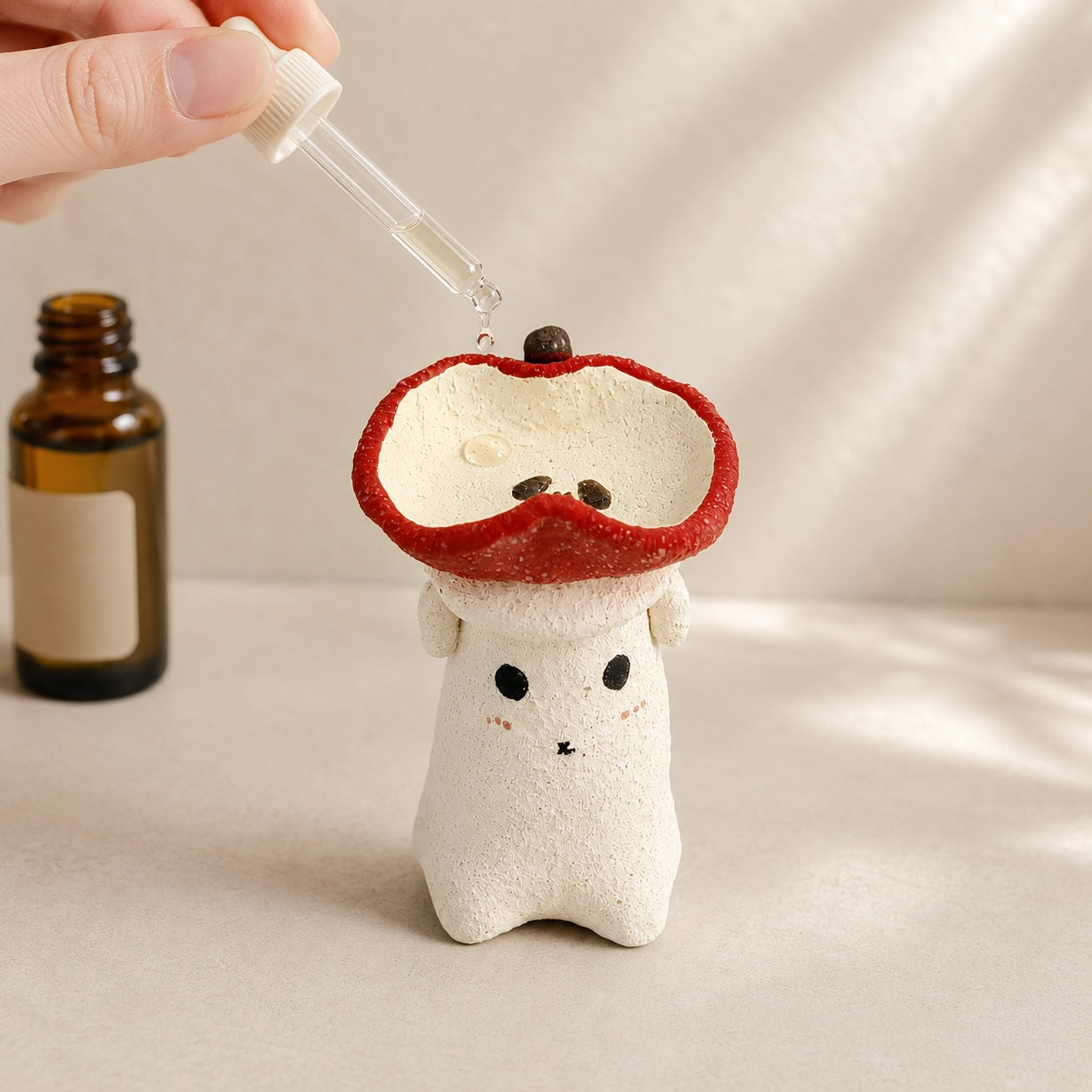 MuMuLush Handmade Happy Apple Sprite Ceramic Aroma Stone Diffuser MuMuLush