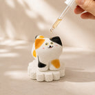 MuMuLush Handmade Spinner Lucky Calico Cat Ceramic Aroma Stone Diffuser MuMuLush