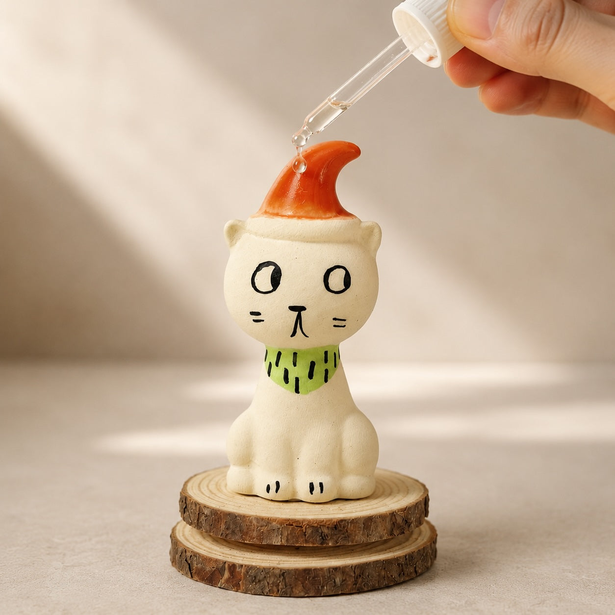 MuMuLush Handmade Spinner Storybook Cat Ceramic Aroma Stone Diffuser MuMuLush