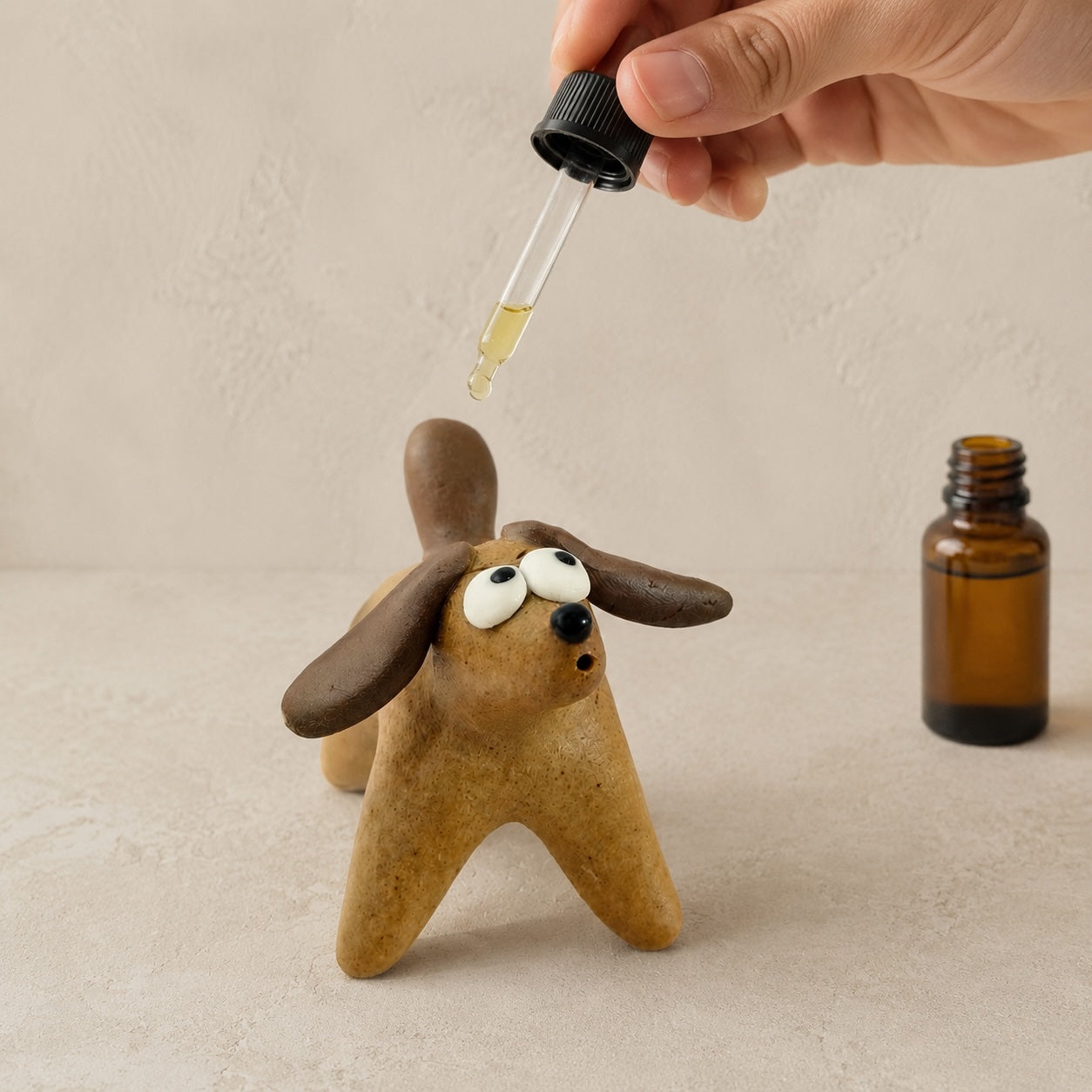 MuMuLush Handmade Little Dog Ceramic Aroma Stone Diffuser MuMuLush