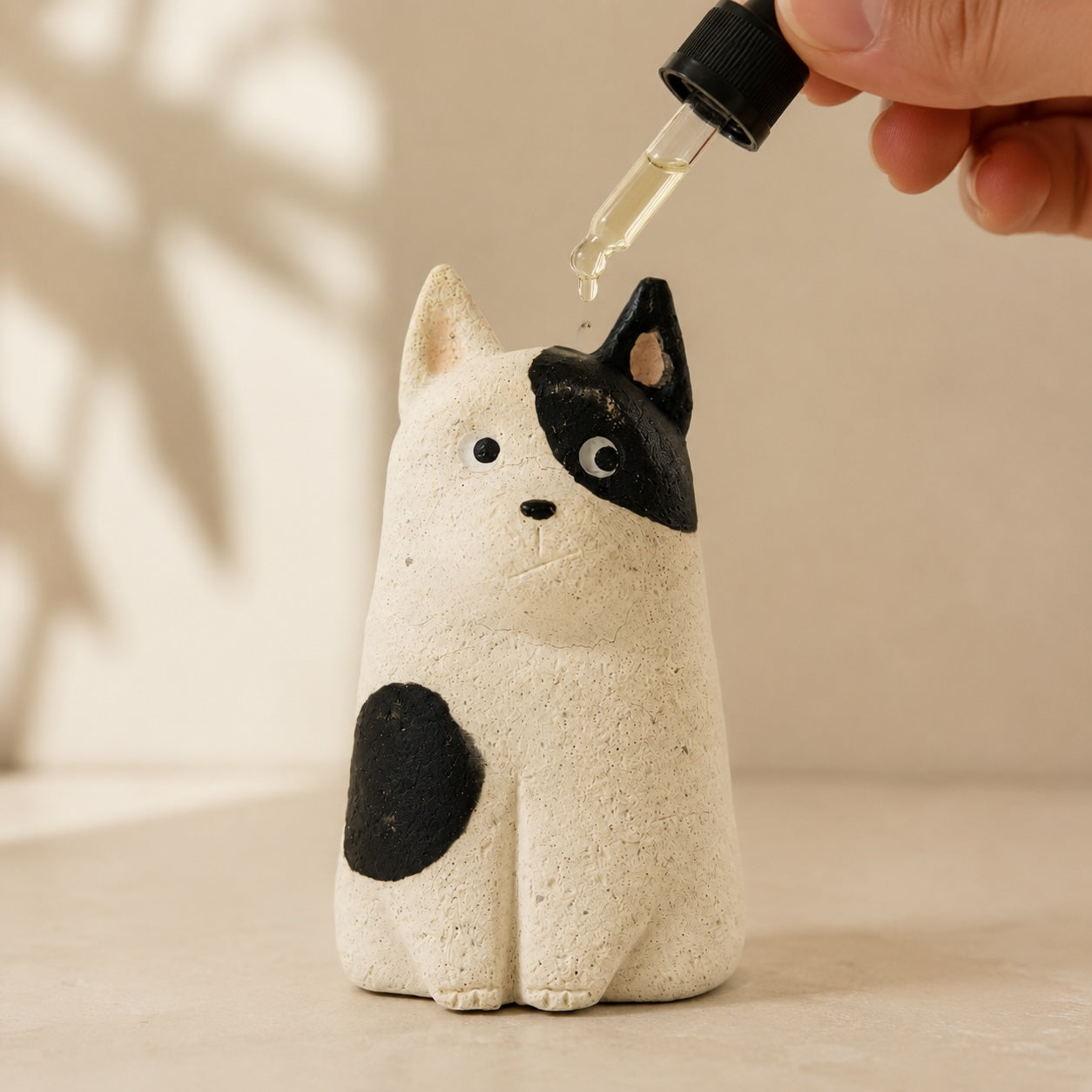 MuMuLush Handmade Button-Eyed Pup Ceramic Aroma Stone Diffuser MuMuLush