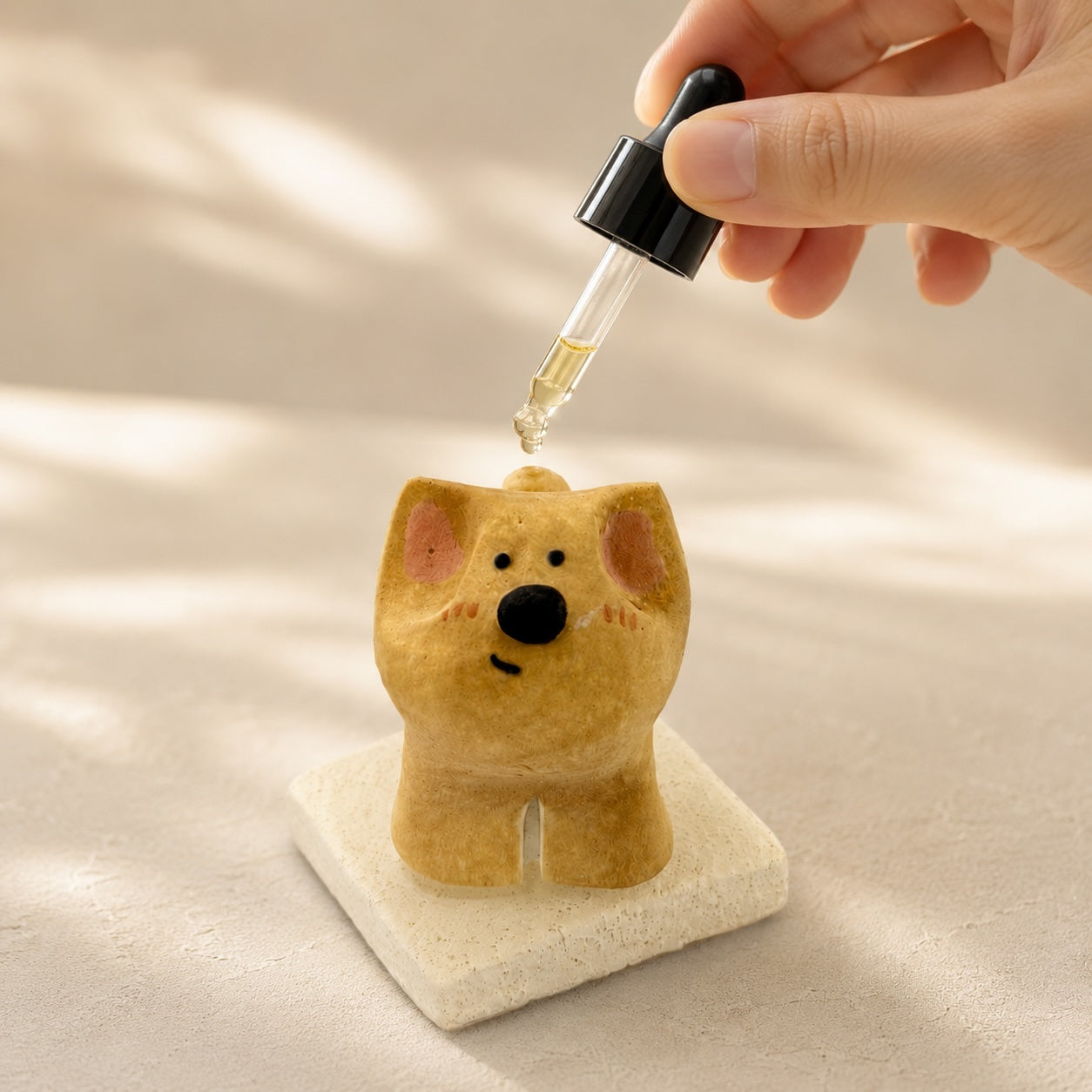 MuMuLush Handmade Spinner Biscuit Pup Ceramic Aroma Stone Diffuser MuMuLush