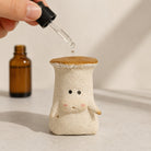 MuMuLush Handmade Gentle Mushroom Girl Ceramic Aroma Stone Diffuser MuMuLush