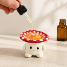 MuMuLush Handmade Sunny Mushroom Sprite Ceramic Aroma Stone Diffuser MuMuLush