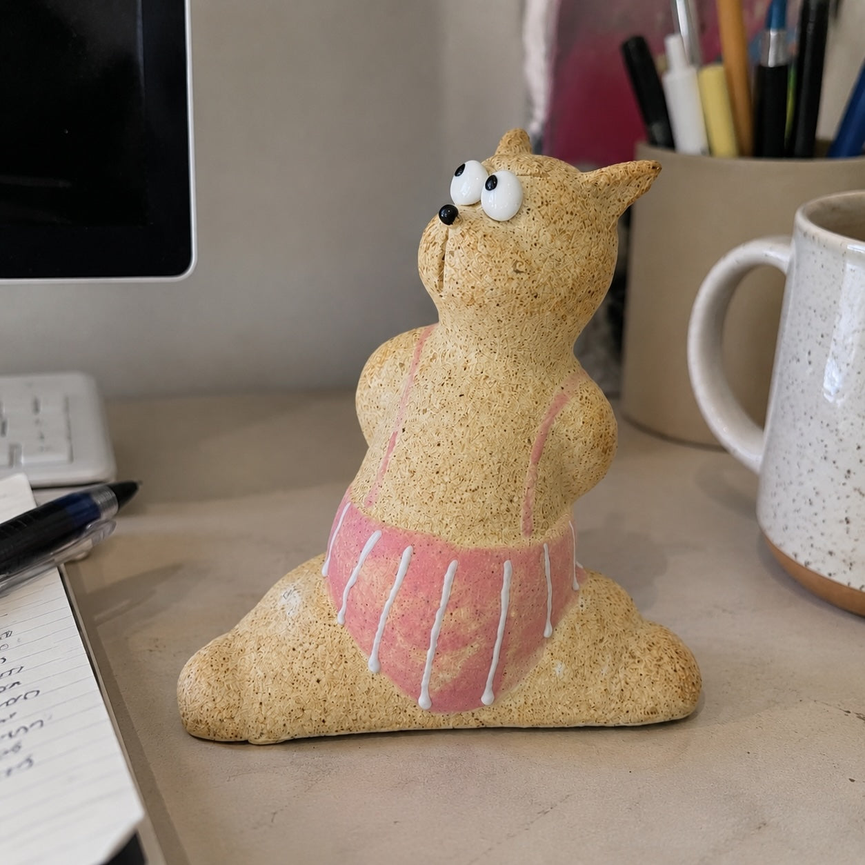 MuMuLush Handmade Daydream Cat Ceramic Aroma Stone Diffuser MuMuLush
