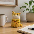 MuMuLush Handmade Sunny Tabby Cat Ceramic Aroma Stone Diffuser MuMuLush