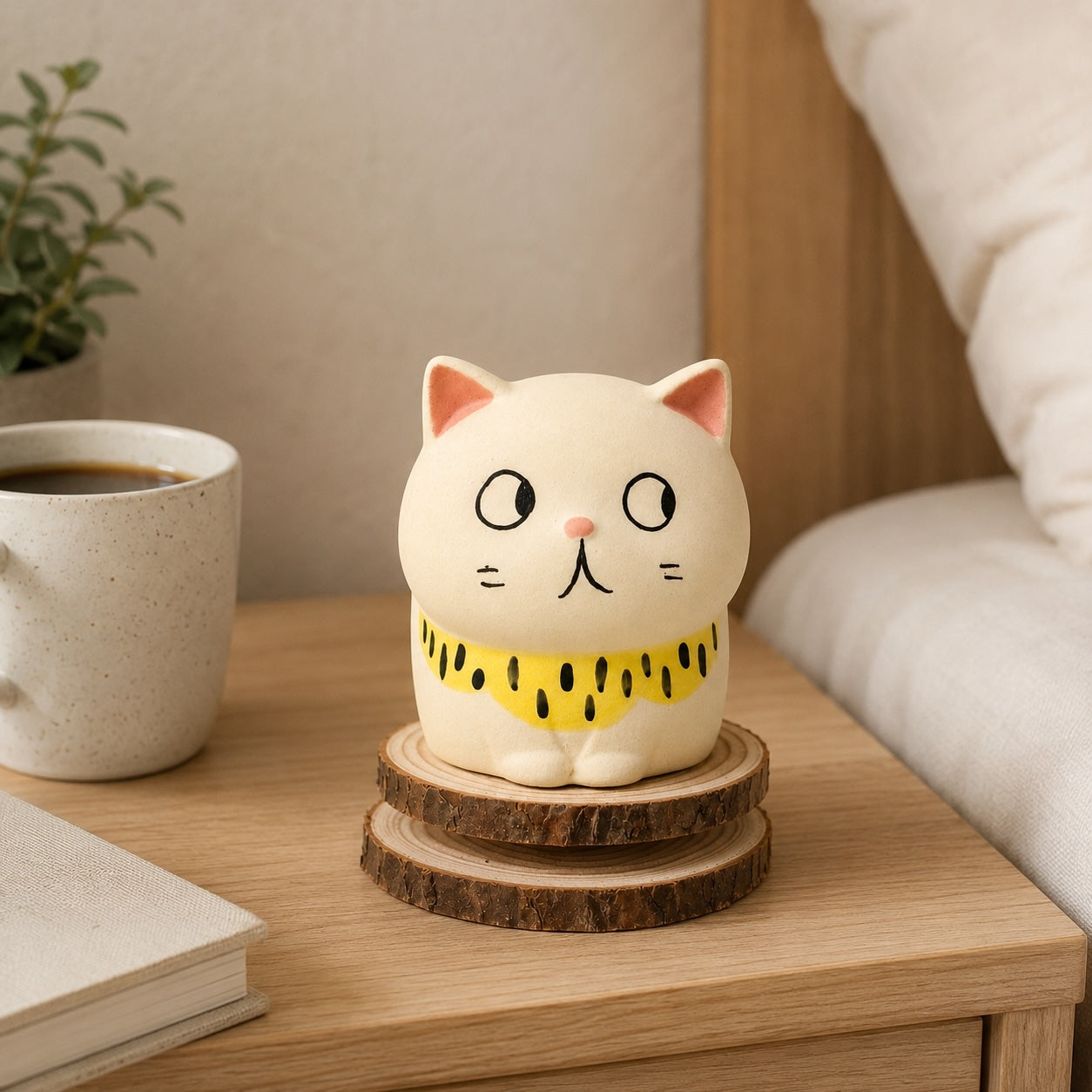 MuMuLush Handmade Spinner Chic Cat Ceramic Aroma Stone Diffuser MuMuLush