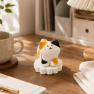 MuMuLush Handmade Spinner Lucky Calico Cat Ceramic Aroma Stone Diffuser MuMuLush