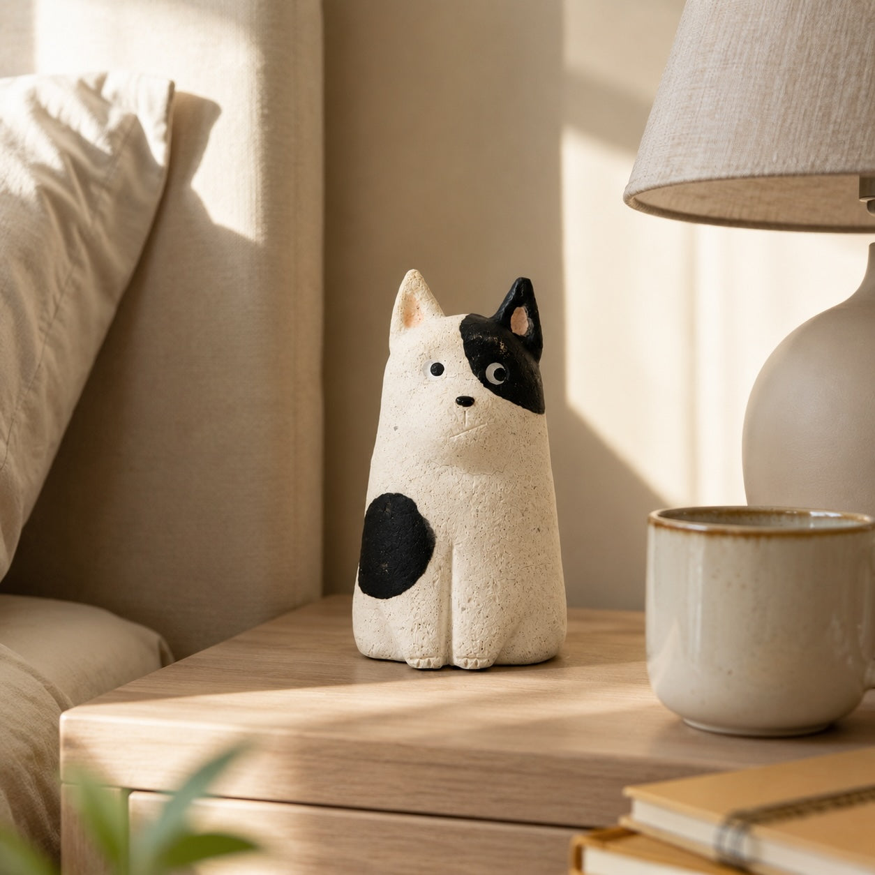 MuMuLush Handmade Button-Eyed Pup Ceramic Aroma Stone Diffuser MuMuLush
