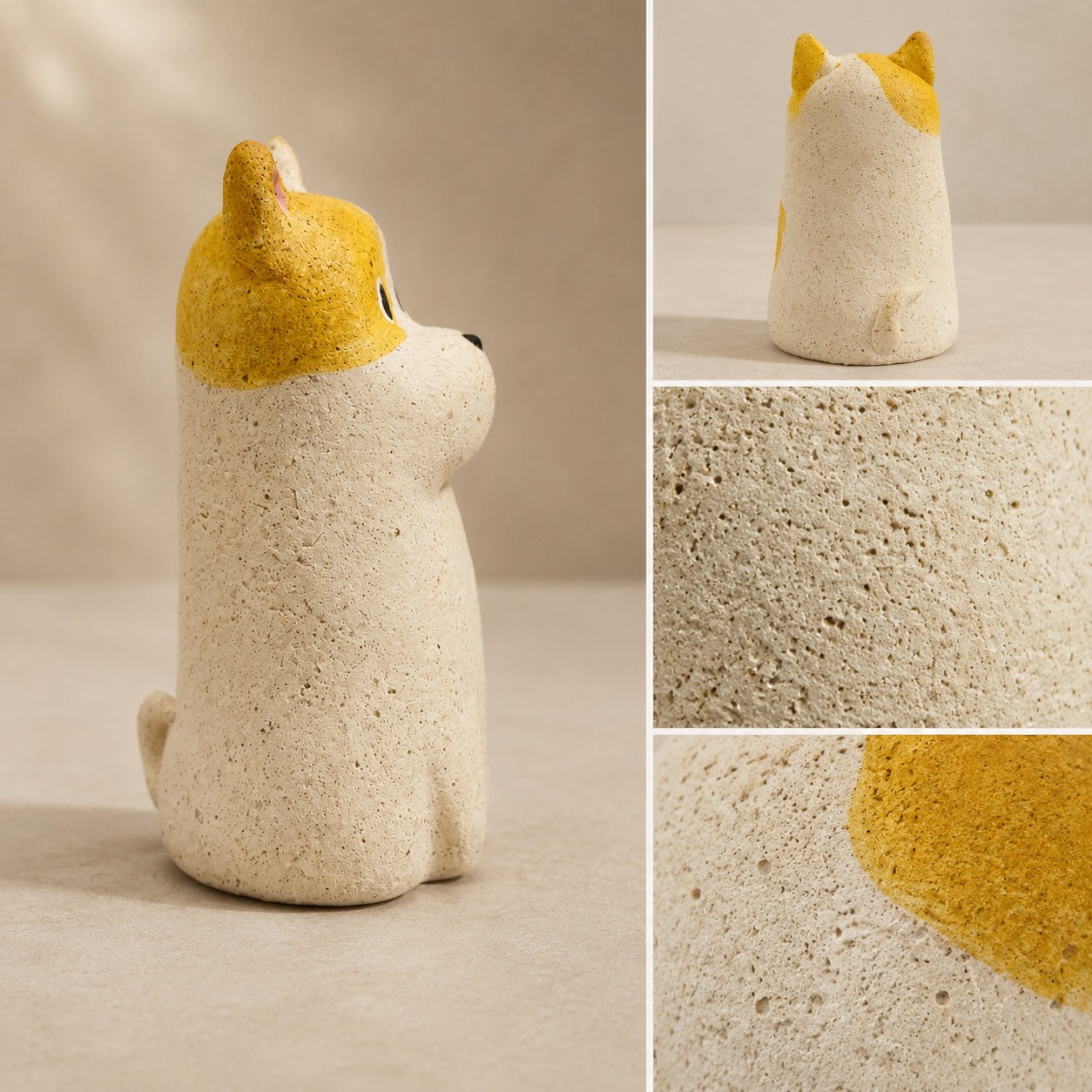MuMuLush Handmade Biscuit Pup Ceramic Aroma Stone Diffuser MuMuLush