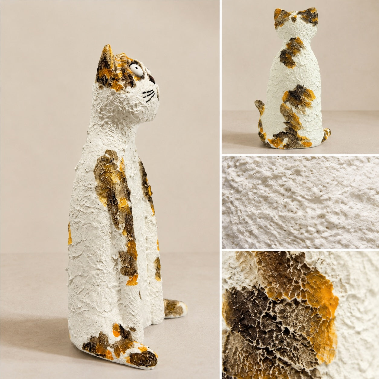 MuMuLush Handmade Calico Cat Ceramic Aroma Stone Diffuser MuMuLush