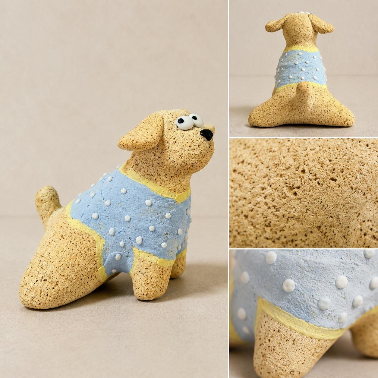 MuMuLush Handmade Bandana Dog Ceramic Aroma Stone Diffuser MuMuLush