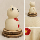 MuMuLush Handmade Spinner Cozy Cat Ceramic Aroma Stone Diffuser MuMuLush