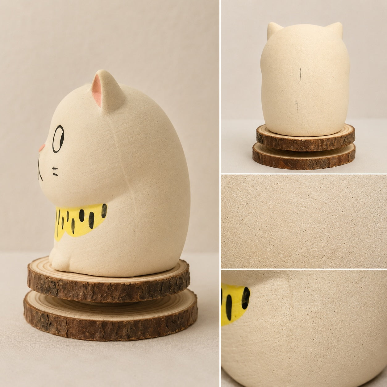 MuMuLush Handmade Spinner Chic Cat Ceramic Aroma Stone Diffuser MuMuLush