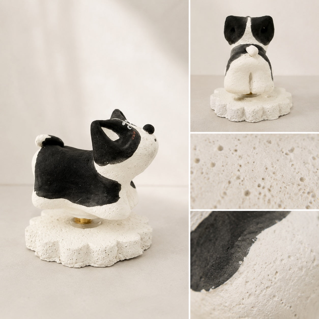 MuMuLush Handmade Spinner Husky Explorer Ceramic Aroma Stone Diffuser MuMuLush